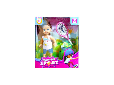 Лялька "Mini doll" із ракеткою в коробці K899-36 Лялька "Mini doll" із ракеткою в коробці K899-36