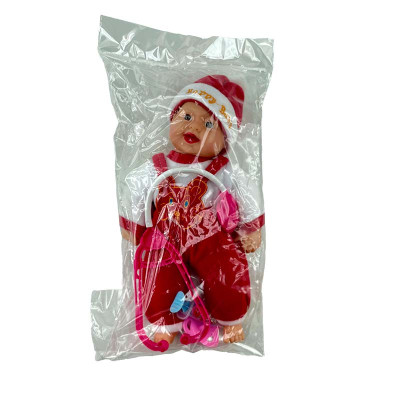 Пупс з аксесуарами 25см X1019/1019-1_Red-White Пупс з аксесуарами 25см X1019/1019-1_Red-White