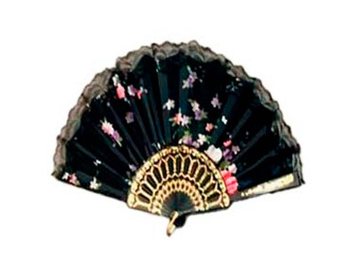 Віяло для дітей 24 см K0109_Black