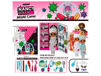 Іграшковий набір NANCY DOLLS Іграшка 4 види+одяг аксес NC2417