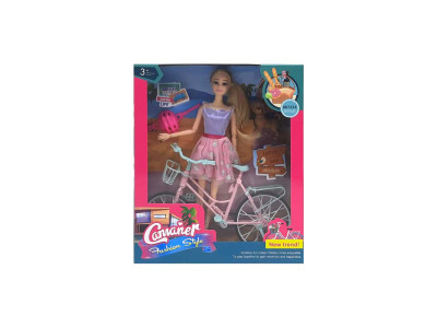 Лялька з велосипедом і песиком KQ173B KQ173B