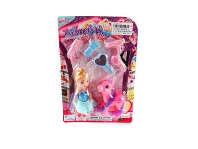 Лялька маленька з поні та аксесуарами BB001H-1 Лялька маленька з поні та аксесуарами BB001H-1