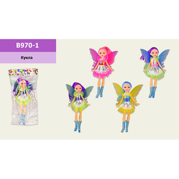 Лялька "Фея" 4 види у пакеті 23х13х3 см B970-1