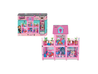 Будиночок для ляльки "L.Q.L" в коробці р.65*49*133см 8368