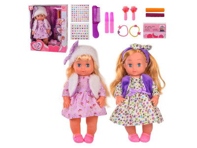 Лялька 2 видиблискітки для волоссястразиаксесуарив кор. р-р ляльки 27с YL1702BR-F