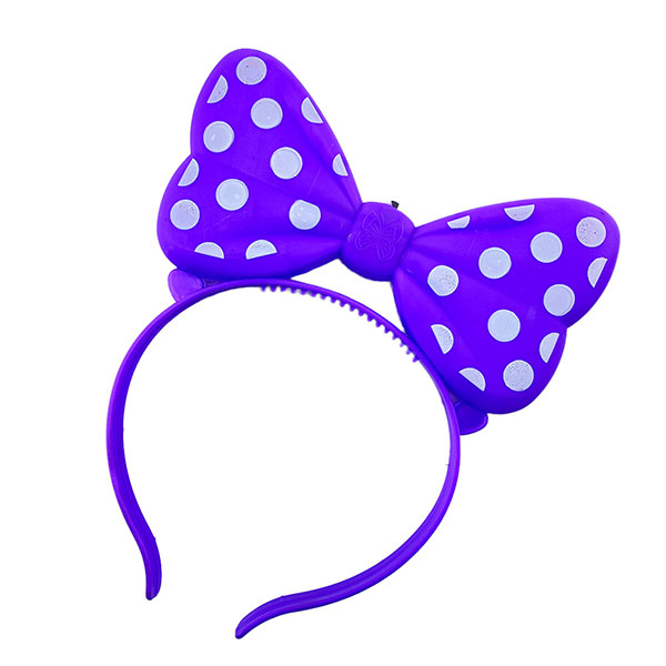 Обруч на голову Бантик Фіолетовий K73 Violet