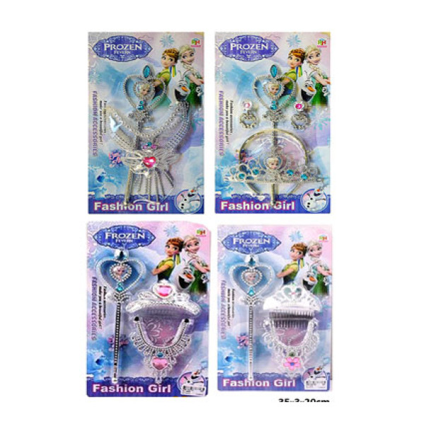 Набір біжутерії Frozen діадема чарівна паличка (4 види) 901-489D/C/B/A