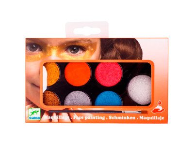 Грим для обличчя палітра 6 кольорів «Металік" DJ09232
