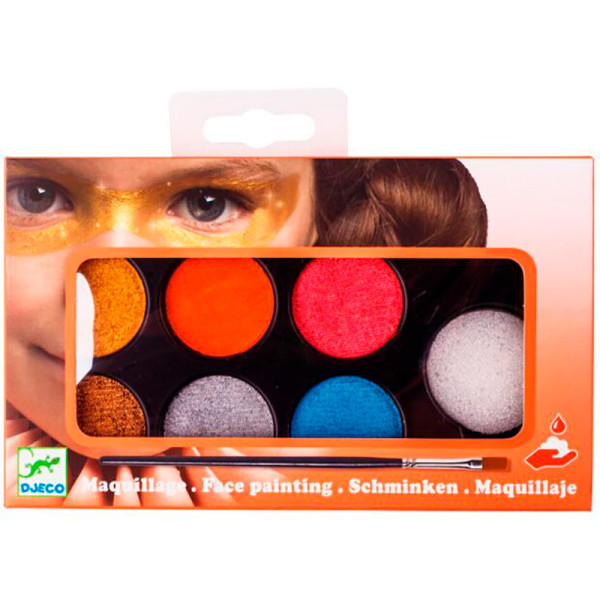 Грим для обличчя палітра 6 кольорів «Металік" DJ09232