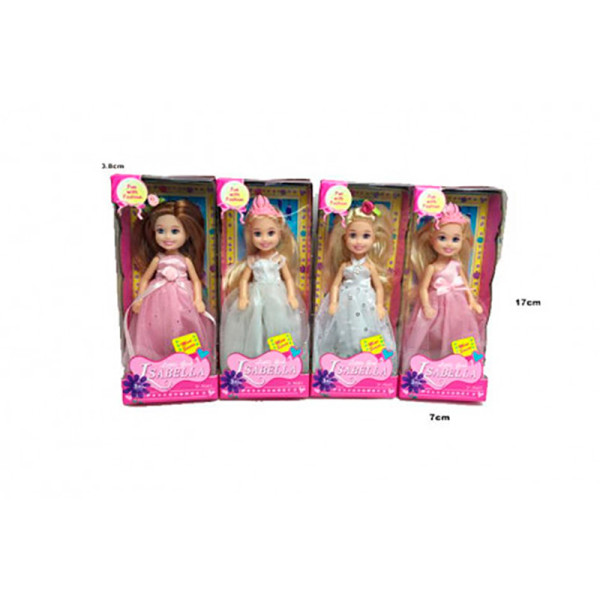 Іграшка лялька маленька "Isabella" арт. YL1600-B 4 види в кор. 7*4*17cм YL1600-B Іграшка лялька маленька "Isabella" арт. YL1600-B 4 види в кор. 7*4*17cм YL1600-B