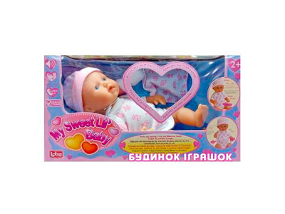 Електронний функц.пупс 25см з пляшечкою 10852