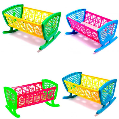 Ліжко для ляльок пластмас різнокольорове 006