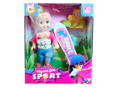 Лялька "Mini doll" на скейті K899-37 Лялька "Mini doll" на скейті K899-37