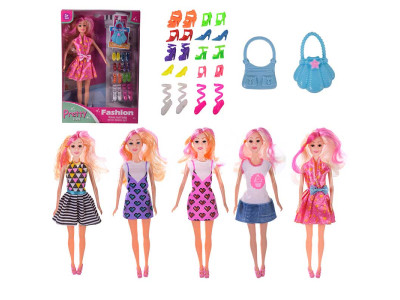 Лялька арт. NK188-3 (72шт/2) 5 видіввзуттясумочкакороб.22*5*325 см NK188-3