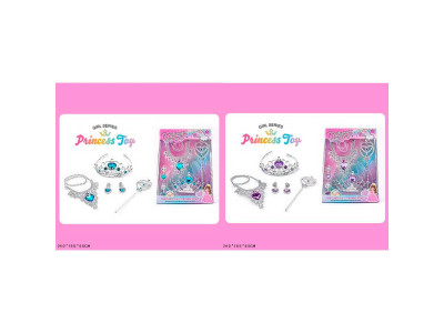 Набір Прикрас в асортименті 2 види корона сережки намисто чарівна паличка 610-7/8