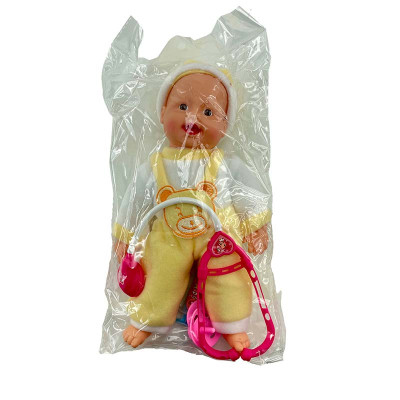 Пупс з аксесуарами 25см X1019/1019-1_Yellow-White
