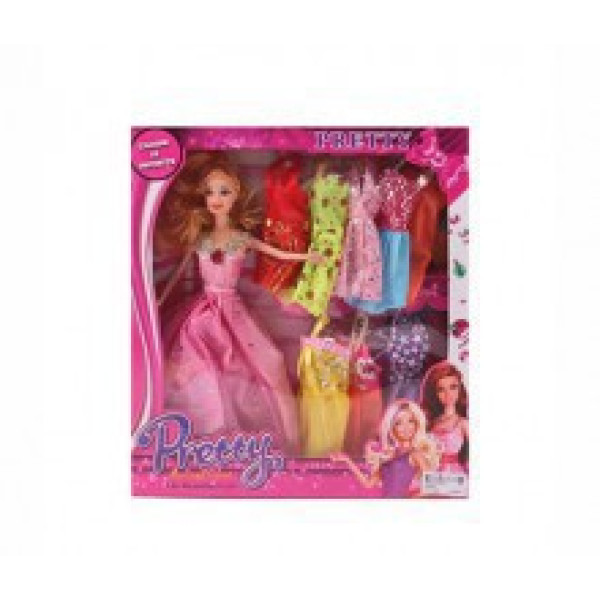 Лялька з гардеробом 28см 3852K4