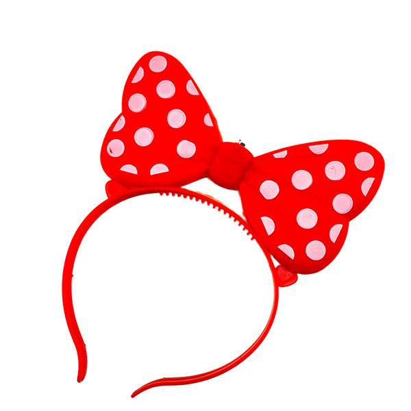 Обруч на голову Бантик Червоний K73 Red