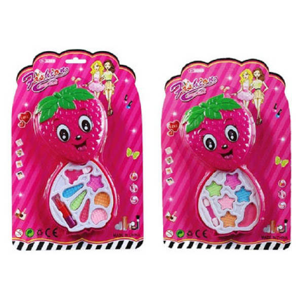 Косметика Суничка 2 види тіні помада пензлик A6892/-1