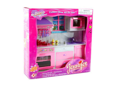 Кухня "Jennifer" батар зі світлом холодильник мийка шафа...в кор. 32*3 2231