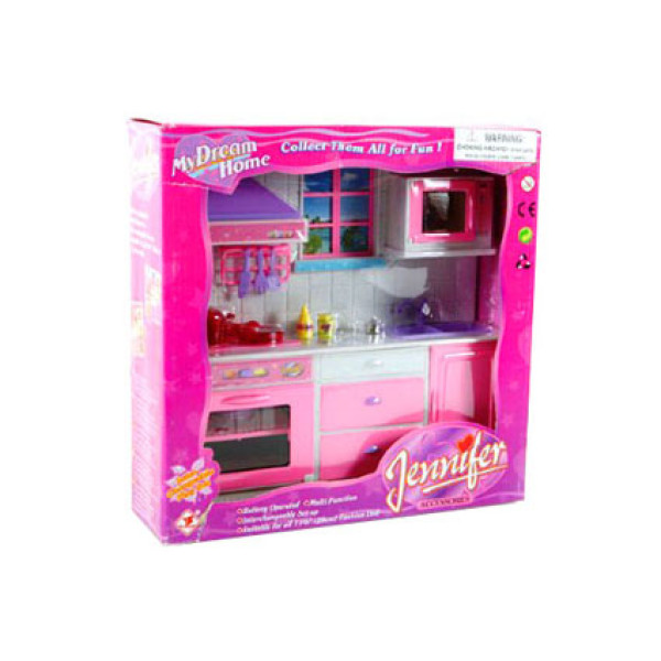 Кухня "Jennifer" батар зі світлом холодильник мийка шафа...в кор. 32*3 2231