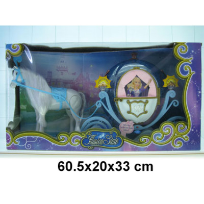 Карета з конем музична 28905B