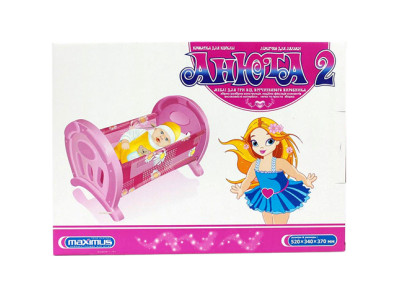 Дитяче ліжко для ляльок Анюта МАКС.0196