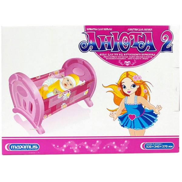 Дитяче ліжко для ляльок Анюта МАКС.0196