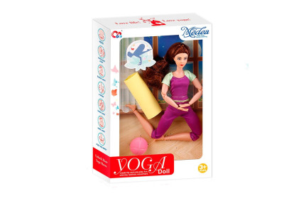 Лялька йогиня з килимком і мячем 29 см JJ8677Q