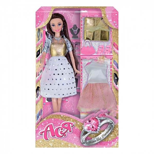 Лялька Ася 28см з аксес-Сяй як діамант;вар.2 35098