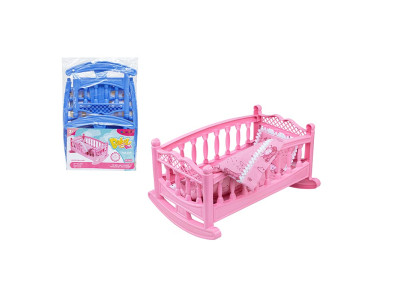 Колиска для ляльок Бамсик з постіллю 006/4_Pink