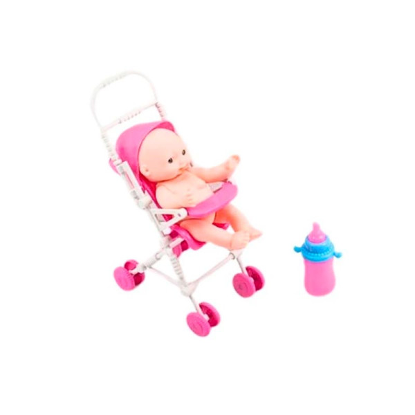 Фігурка Пупс в колясочці з бутилочкою у комплекті W700-132