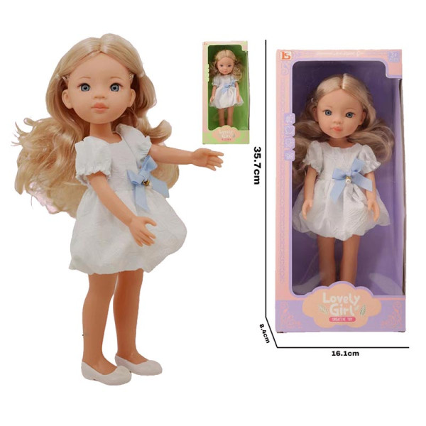 Лялька в сукні з блакитним бантом 33см LS1350-3 Лялька в сукні з блакитним бантом 33см LS1350-3