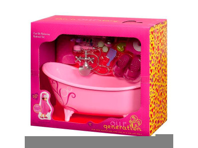 Ігровий набір Our Generation DELUXE Приймаємо ванну для ляльок 20 аксесуарі BD370035Z