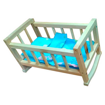 Деревянная кроватка для кукол ВП-002