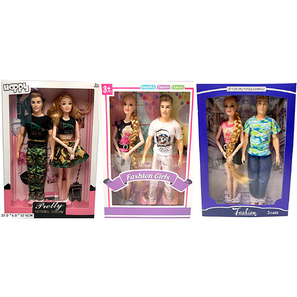 Лялька "Барбі" мікс 3 види пара BK116/117/119
