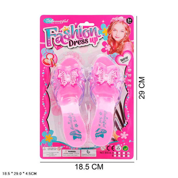 Аксесуари для дівчат арт. 8934D (192шт/2) туфельки для принцесс планш. 18*2 8934D