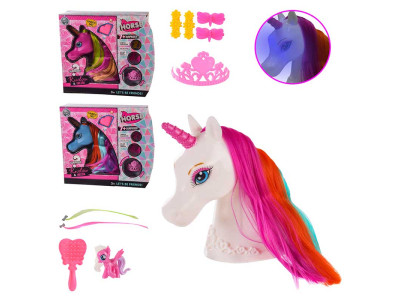 Голова для зачісок світло звук сюрпризи LK1076