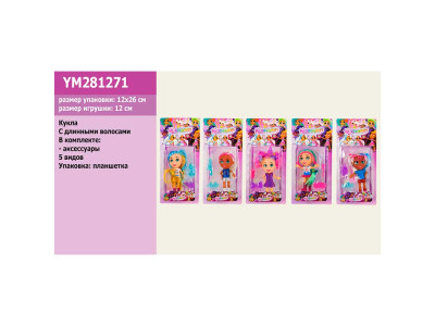 Лялька 5 видів з аксесуарами YM281271