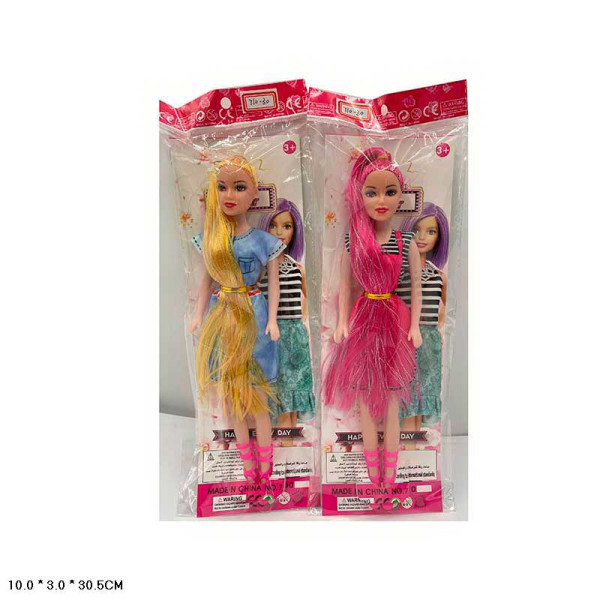 Лялька з одягом та довгим волоссям 2 види 710-30