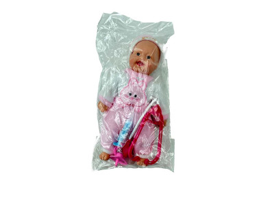 Пупс з аксесуарами 25см X1019/1019-1_Pink-White