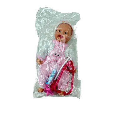 Пупс з аксесуарами 25см X1019/1019-1_Pink-White