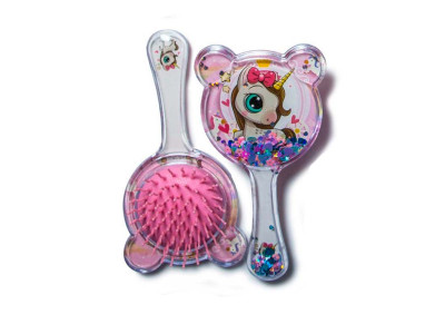 Дитячий гребінець Єдиноріг 16 см unicorn-1_Pink-White