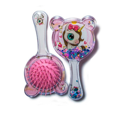 Дитячий гребінець Єдиноріг 16 см unicorn-1_Pink-White
