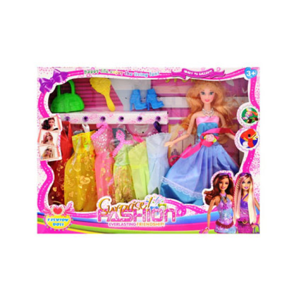 Лялька з гардеробом і аксесуарами в коробці V29-11/12/13