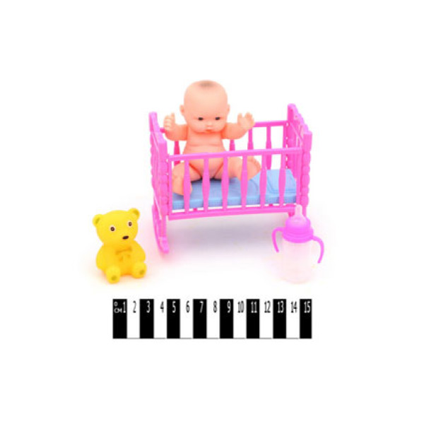 Пупс Baby з ведмедиком у колясці LD9511F-9