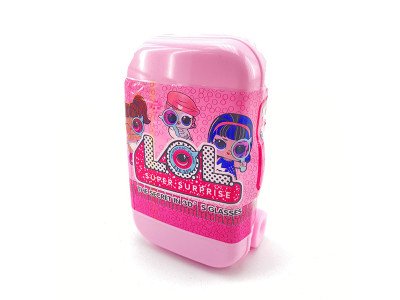 Валіза Лол The secret in 3D S glasses Рожева 1688 K717 Pink