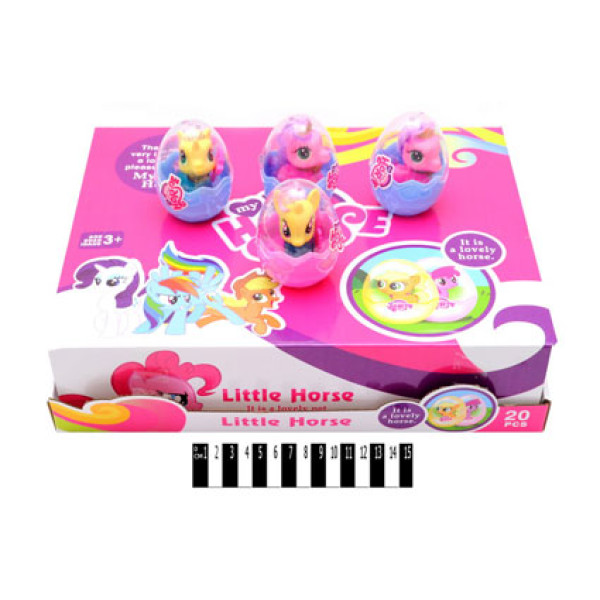 Набір вінілових поні Little horse у яйці SM10086-318