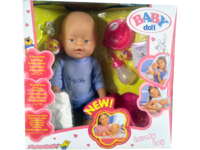 Лялька-пупс інтерактивний з аксесуарами (8 функцій) 058-10