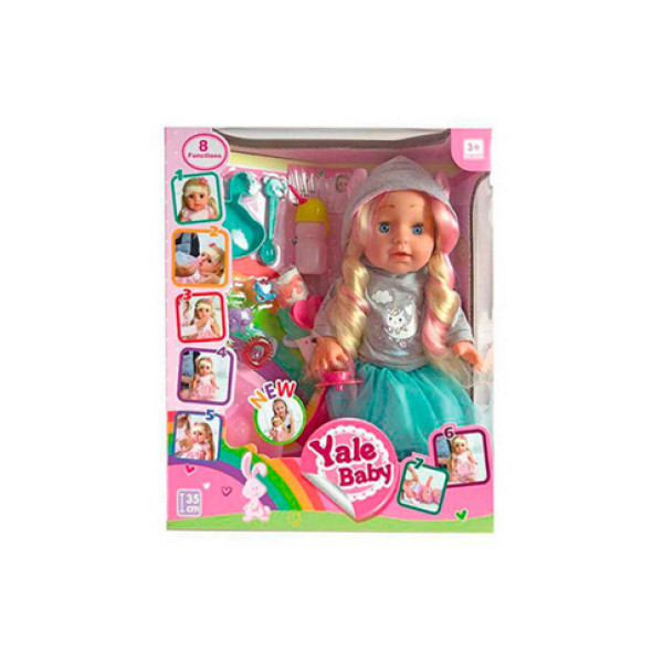Пупс функціональний з аксесуарами "Yale Baby" YL1973D